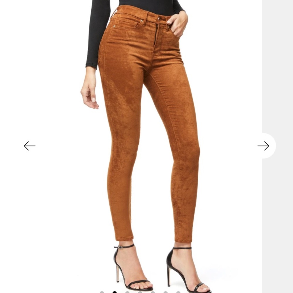 Good American - Good Waist Suede Line Pants